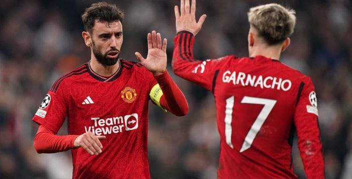 Bruno Fernandes and Alejandro Garnacho