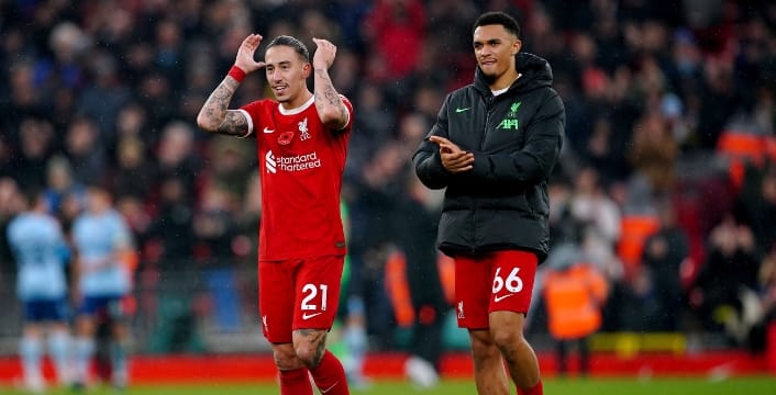Kostas Tsimikas and Trent Alexander Arnold