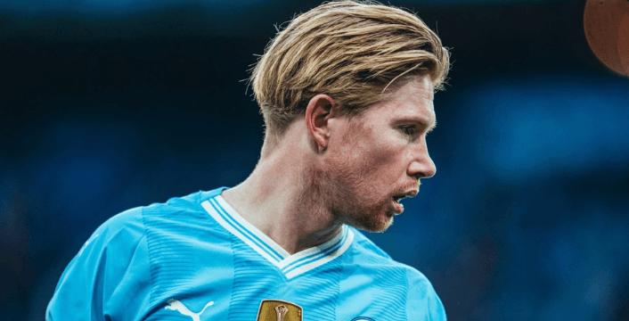Kevin De Bruyne playing for Man City