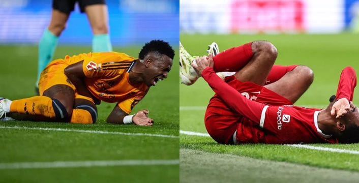 Real Madrid and Liverpool injuries